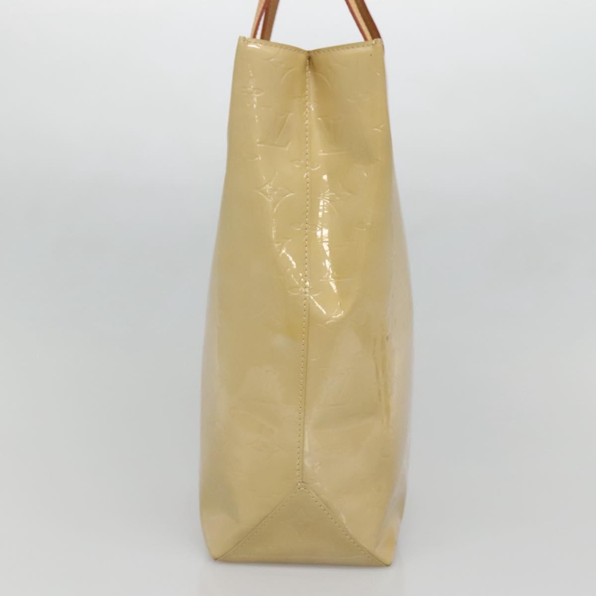 Louis Vuitton Reade Handbag Monogram Vernis, Beige, Patent Leather, Handbag