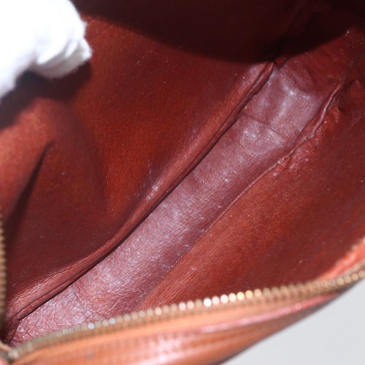 MCM Visetos Shoulder bag Canvas and Leather, BROWN, CANVAS, Shoulder bag