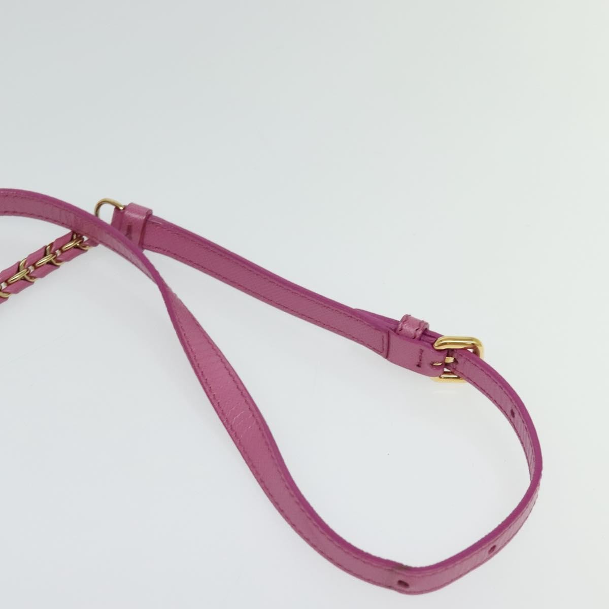 Salvatore Ferragamo Vara Chain Flap Shoulder Bag Leather, PINK, LEATHER, Shoulder bag