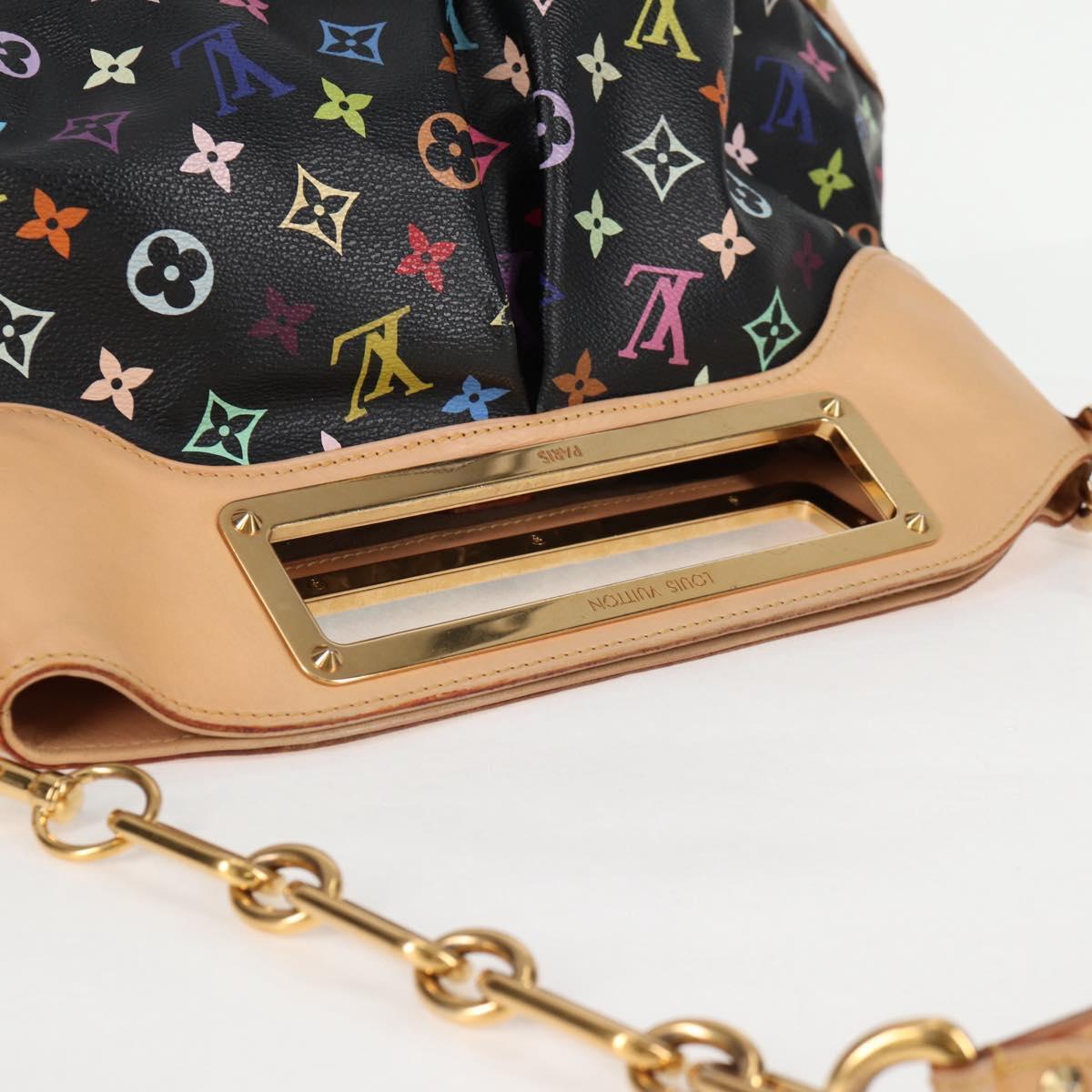 Louis Vuitton Judy Handbag Monogram Multicolor, BLACK, CANVAS, Handbag