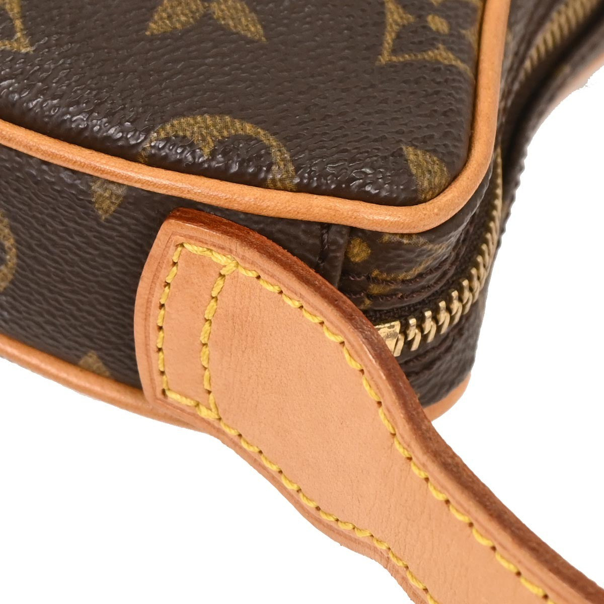 Louis Vuitton Croissant Handbag Monogram Canvas, BROWN, CANVAS, Shoulder bag