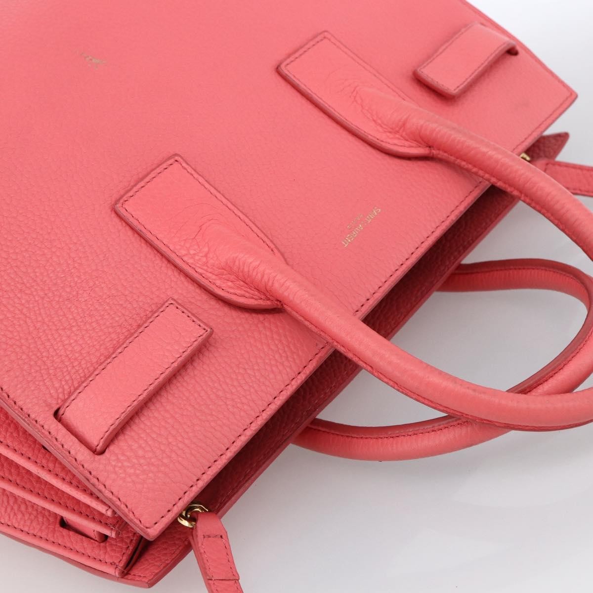 Saint Laurent Sac de Jour Bag Leather, PINK, LEATHER, Handbag