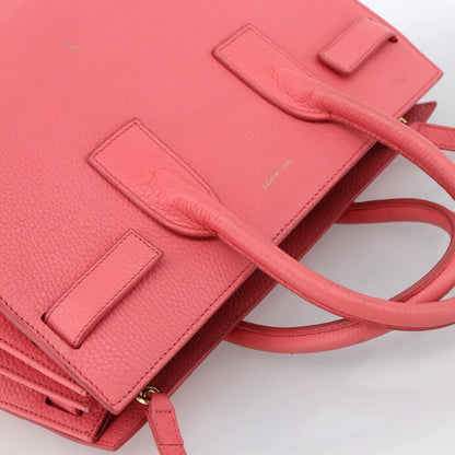 Saint Laurent Sac de Jour Bag Leather, PINK, LEATHER, Handbag