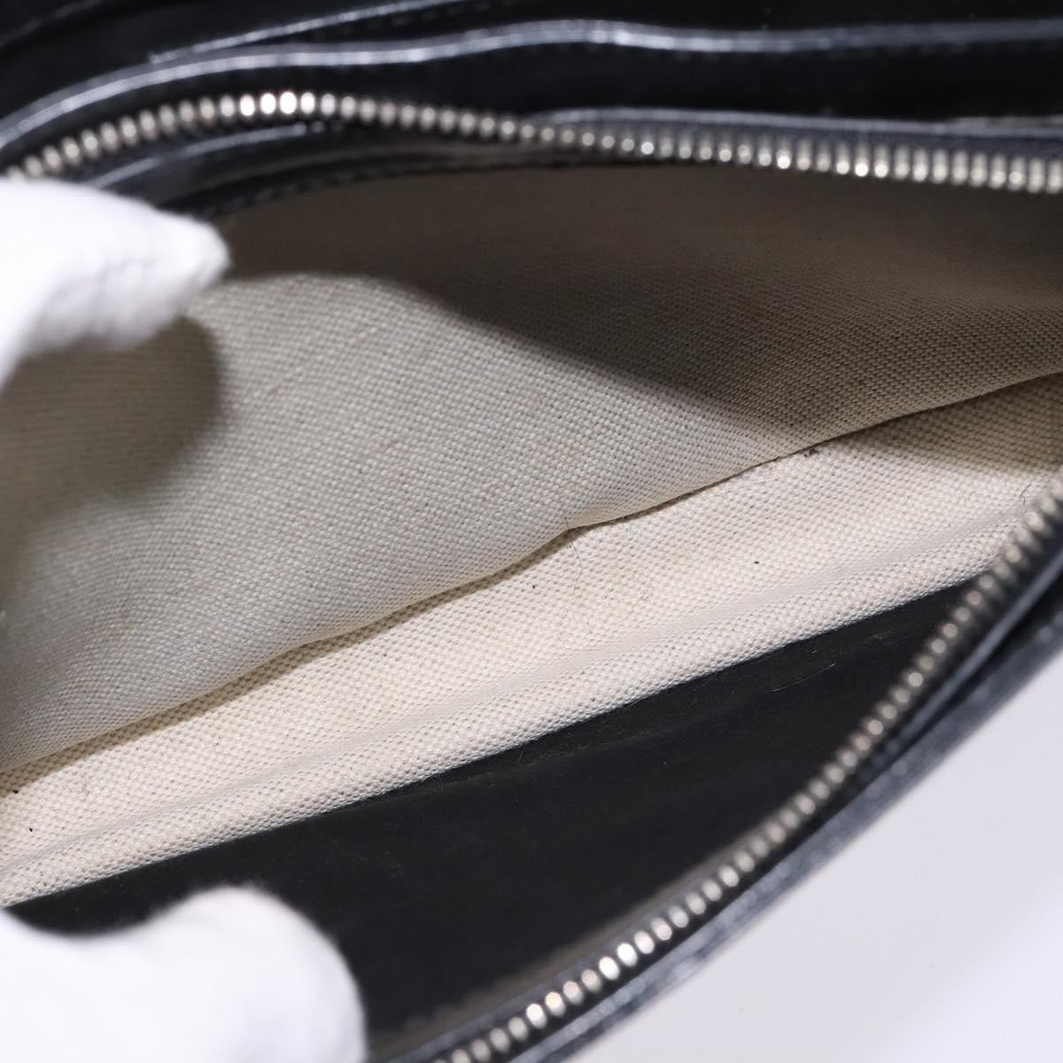 Balenciaga Navy Pochette Canvas and Leather, WHITE, CANVAS, Clutche & pouche