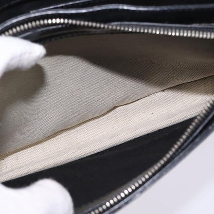 Balenciaga Navy Pochette Canvas and Leather, WHITE, CANVAS, Clutche & pouche