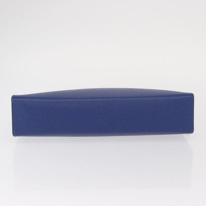 Louis Vuitton Pochette Voyage Taiga Leather, Blue, Leather, Clutch