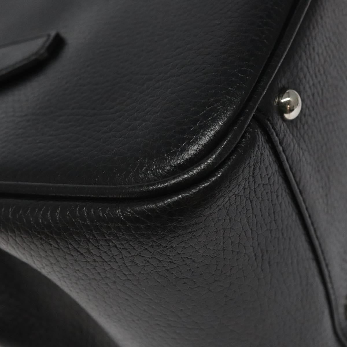 Burberry Vintage Handbag Leather, BLACK, LEATHER, Handbag