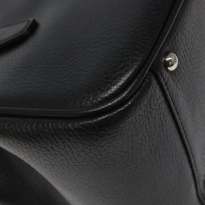 Burberry Vintage Handbag Leather, BLACK, LEATHER, Handbag