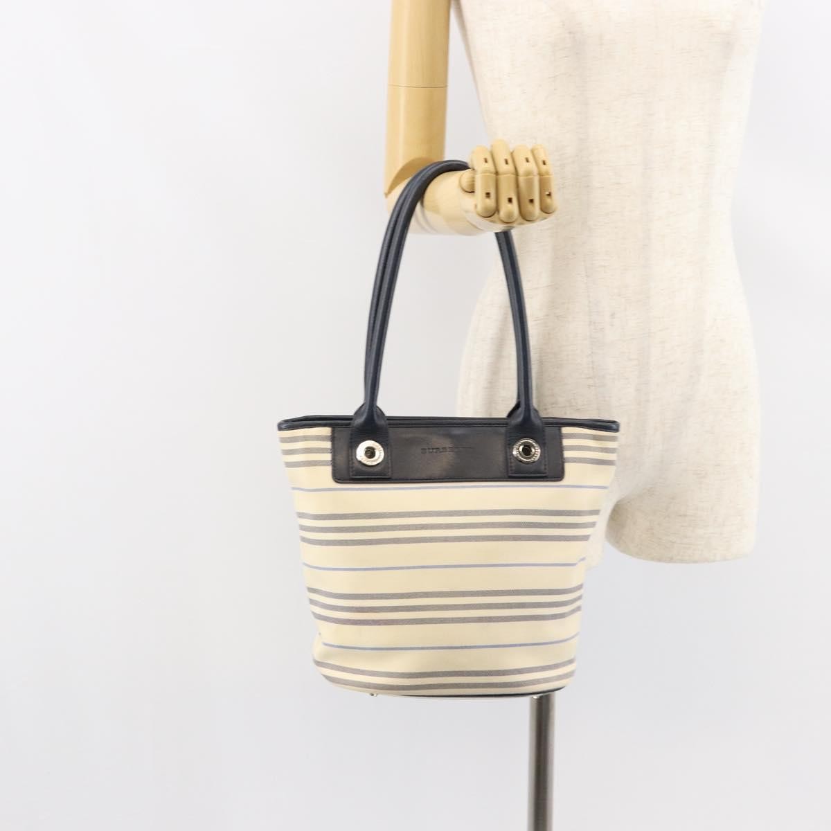 Burberry Vintage tote bag Canvas, BEIGE, CANVAS, Tote bag
