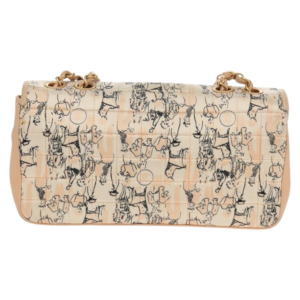 Chanel Limited Edition Scarf Flap Bag Printed Silk and Leather, MULTICOLOUR, LEATHER, Shoulder bag