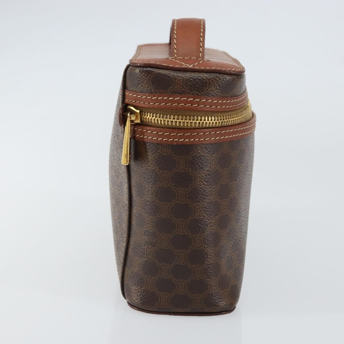 Celine Macadam Vanity Bag Canvas, BROWN, CANVAS, Clutche & pouche