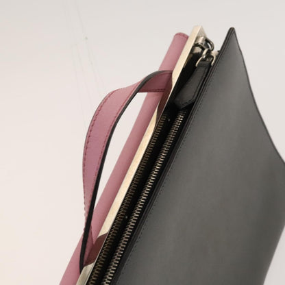 Fendi Demi Jour Satchel Leather, GRAY, LEATHER, Handbag