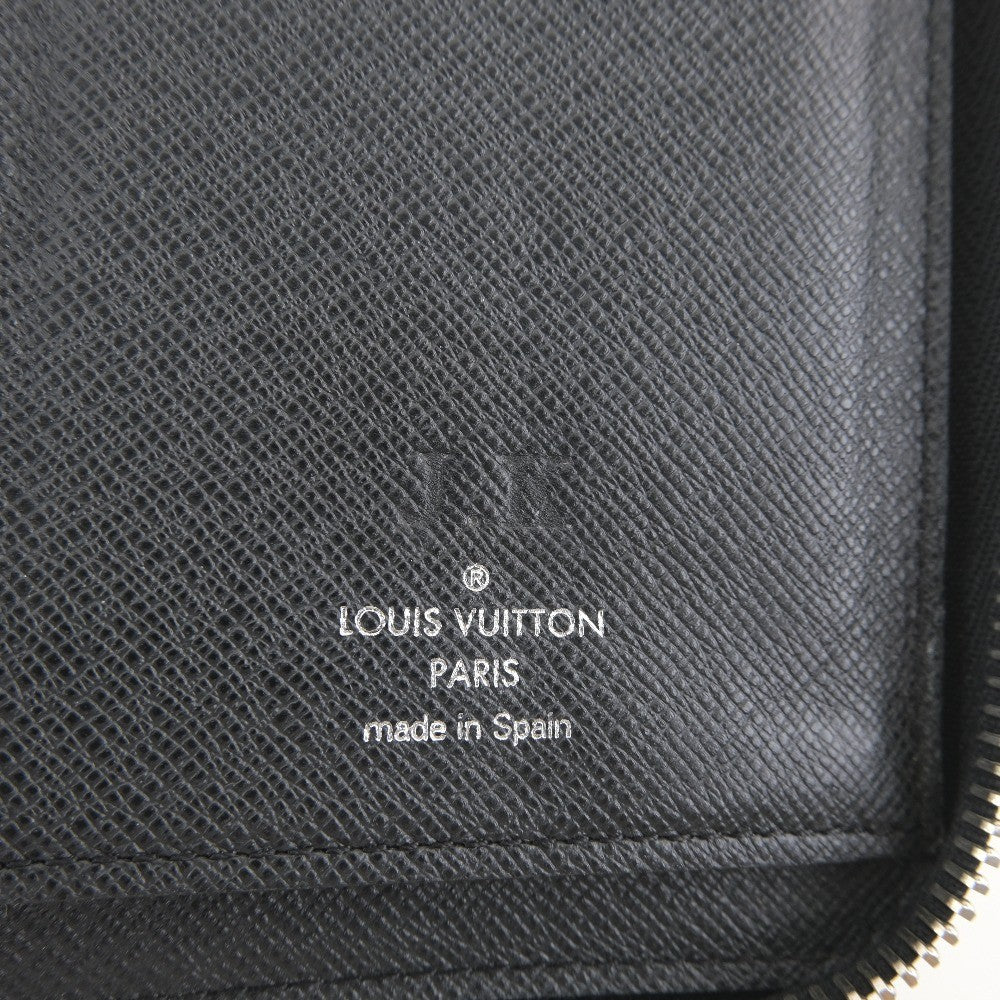 Louis Vuitton Zippy wallet vertical Taïga, BLACK, LEATHER, Wallets