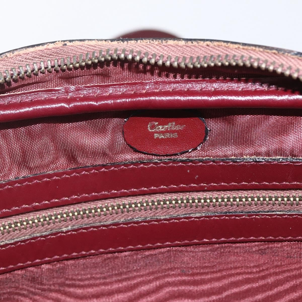 cartier Must de Cartier Shoulder Bag Leather, BURGUNDY, LEATHER, Shoulder bag