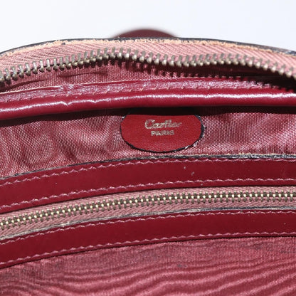 cartier Must de Cartier Shoulder Bag Leather, BURGUNDY, LEATHER, Shoulder bag