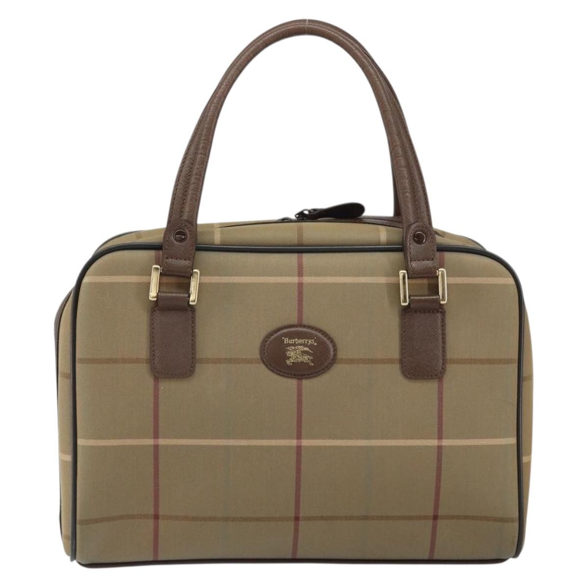 Burberry Nova Check Handbag Nova Check Canvas, BROWN, CANVAS, Handbag