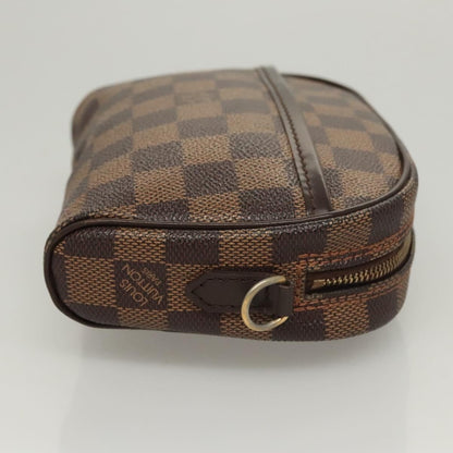 Louis Vuitton Ipanema Pochette Damier, BROWN, CANVAS, Clutche & pouche
