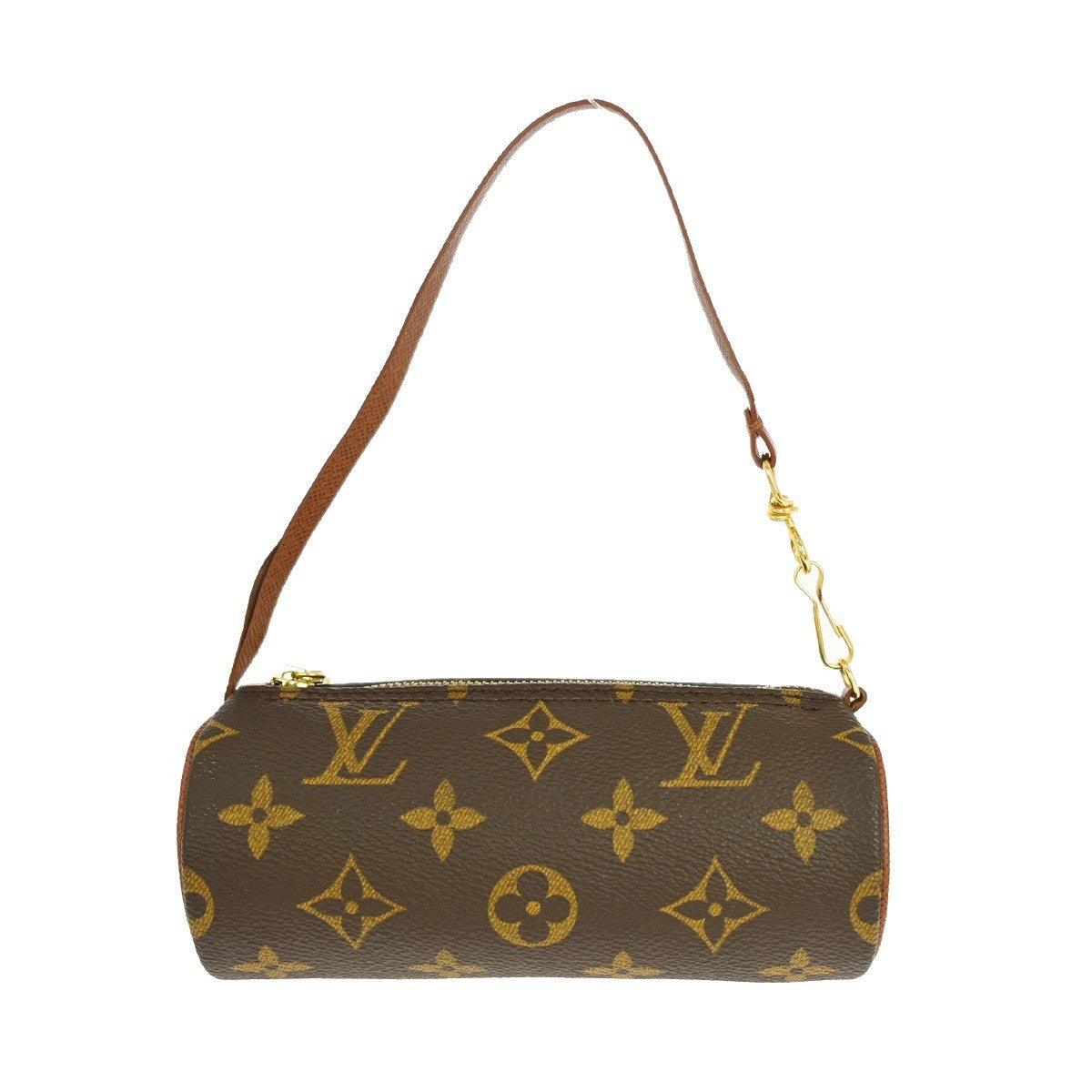 Louis Vuitton Papillon Pochette Monogram Canvas, BROWN, CANVAS, Clutche & pouche