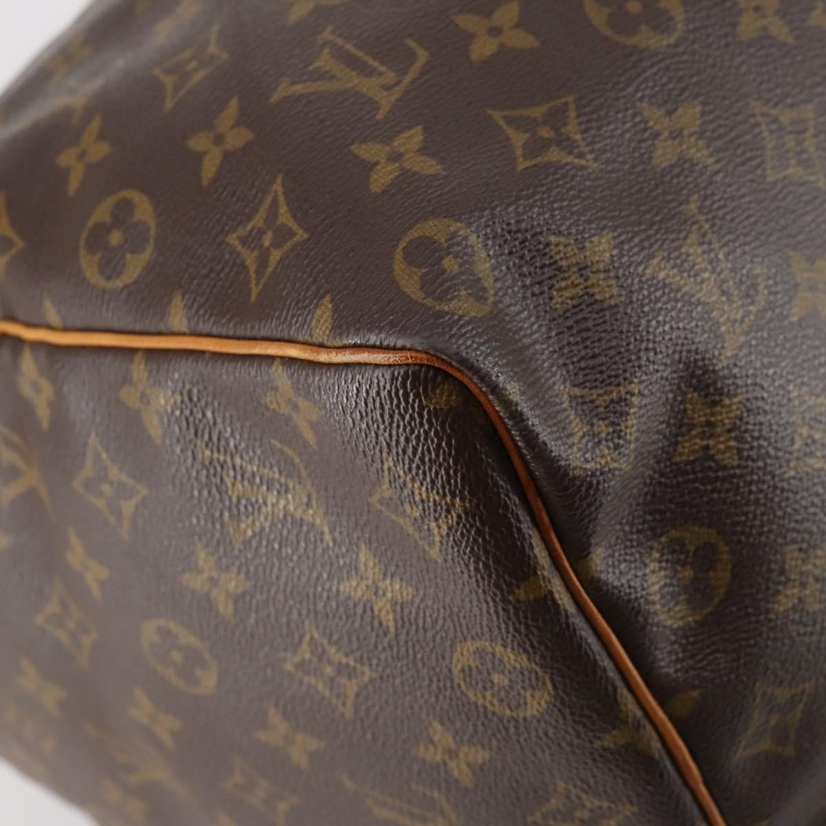 Louis Vuitton Keepall Bag Monogram Canvas, BROWN, CANVAS, Travel bag