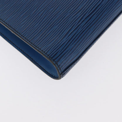 Louis Vuitton Art Deco Clutch Epi Leather, BLUE, LEATHER, Clutche & pouche