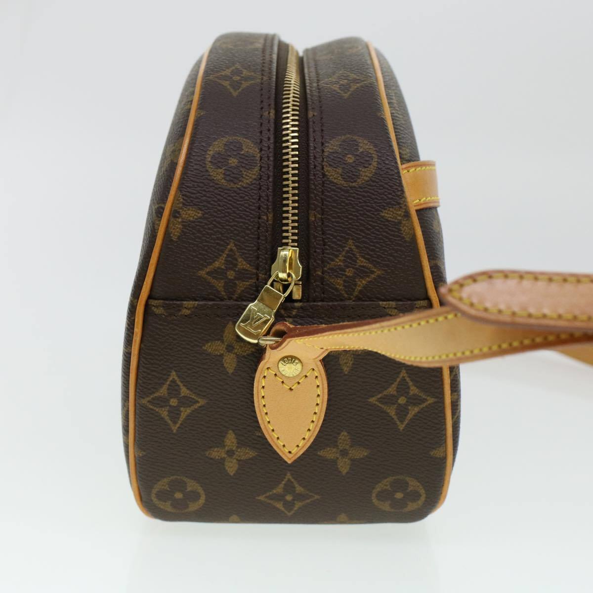 Louis Vuitton Blois Handbag Monogram Canvas, BROWN, CANVAS, Handbag