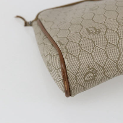 Christian Dior Vintage honeycomb clutch Canvas, Beige, Canvas, Clutch