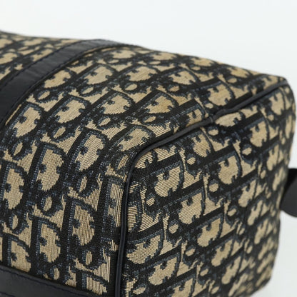 Christian Dior Vintage Trotter Boston Bag Diorissimo Canvas, Navy, Canvas, Handbag