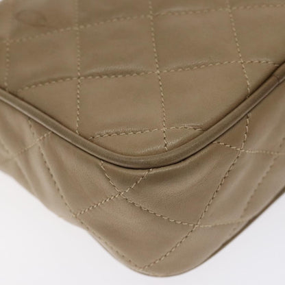 Chanel Vintage Camera Tassel Bag Lambskin, BEIGE, LEATHER, Crossbody bag