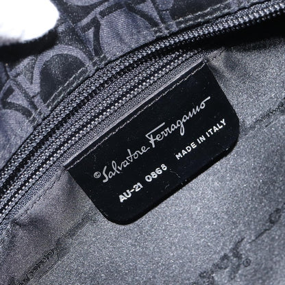 Salvatore Ferragamo Gancini Tote Nylon, BLACK, NYLON, Tote bag