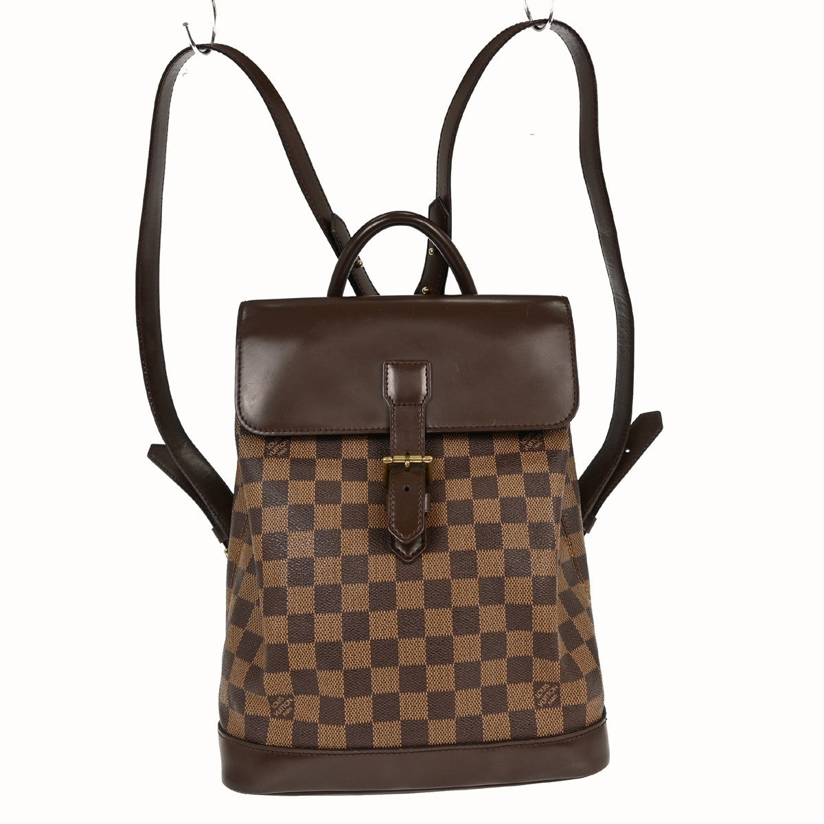 Louis Vuitton Soho Backpack Damier, BROWN, CANVAS, Backpack