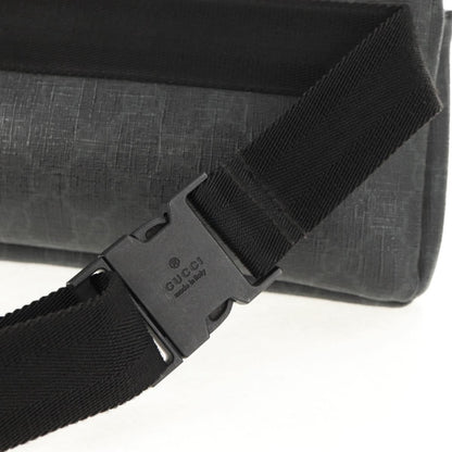 Gucci Waist Bag GG Coated Canvas, BLACK, CANVAS, Shoulder bag