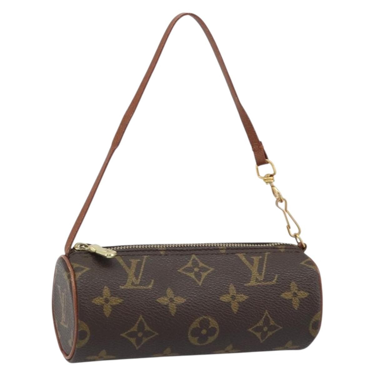 Louis Vuitton Papillon Pochette Monogram Canvas, BROWN, CANVAS, Clutche & pouche