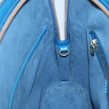 Louis Vuitton Lussac Handbag Epi Leather, BLUE, LEATHER, Shoulder bag