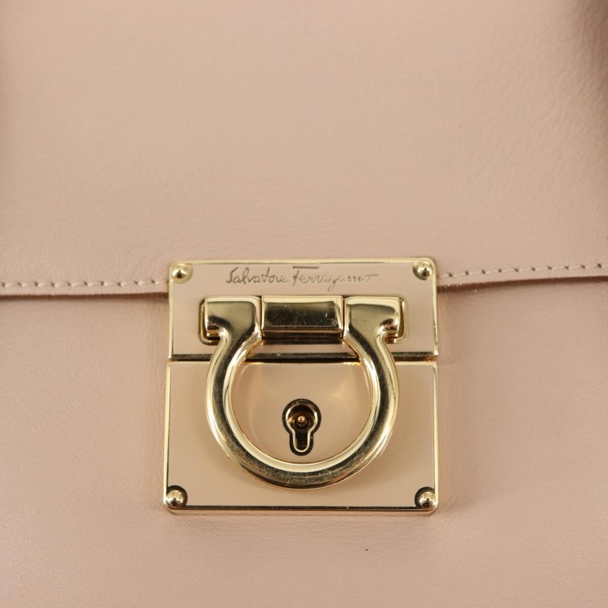 Salvatore Ferragamo Sookie Satchel Leather, PINK, LEATHER, Handbag