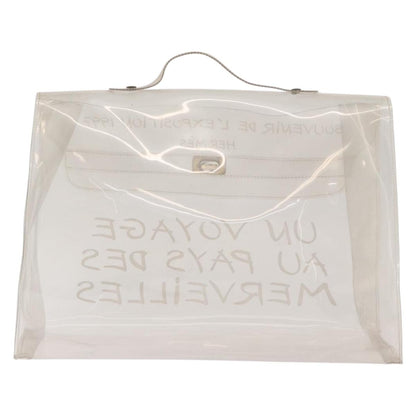 Hermes Kelly Handbag Vinyl, Clear, Plastic, Handbag