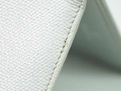 Chanel Coco bouton wallet Leather, SILVER, LEATHER, Wallets