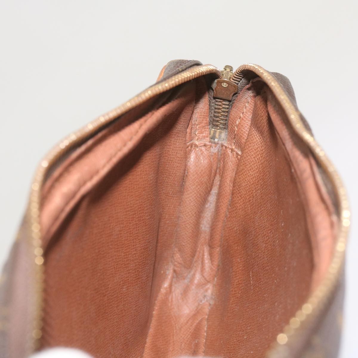 Louis Vuitton Marly Dragonne Clutch Monogram Canvas, BROWN, CANVAS, Clutche & pouche