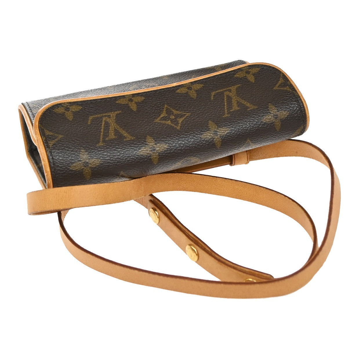 Louis Vuitton Florentine Pochette Monogram Canvas, Brown, Leather, Clutch