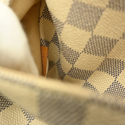 Louis Vuitton Totally Handbag Damier azur, WHITE, CANVAS, Tote bag