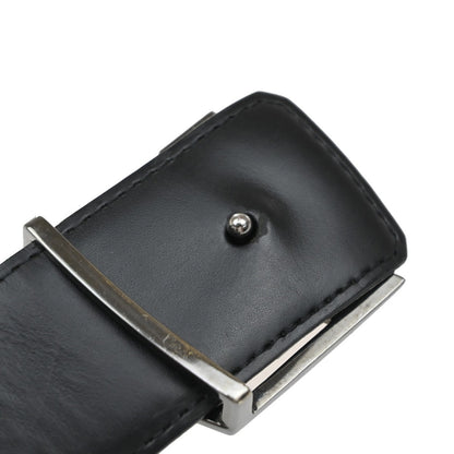 Louis Vuitton LV Initiales Belt Monogram Eclipse Leather, BLACK, CANVAS, Belts