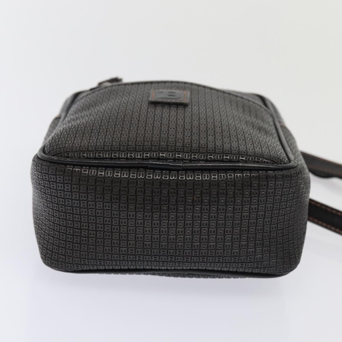 Bally Vintage Shoulder Bag PVC and Leather, Black, PVC, Shoulder Bag