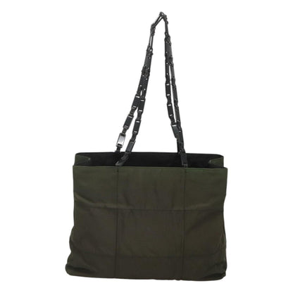 Prada Vintage Shoulder Bag Tessuto, Khaki, Nylon, Shoulder Bag