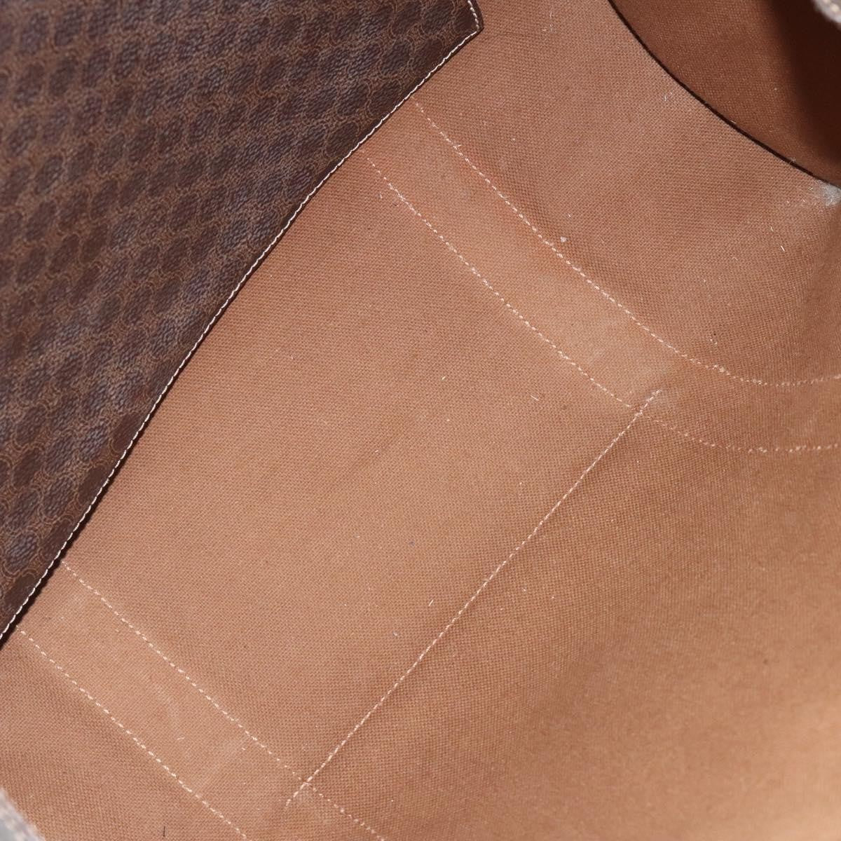 Celine Vintage Macadam Handbag Leather, BROWN, LEATHER, Handbag