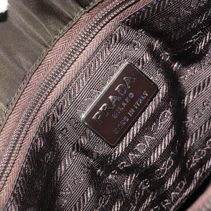 Prada Open Tote Tessuto, KHAKI, NYLON, Handbag