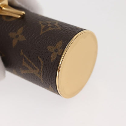 Louis Vuitton Lipstick Case on Chain Monogram Canvas, BROWN, CANVAS, Clutche & pouche