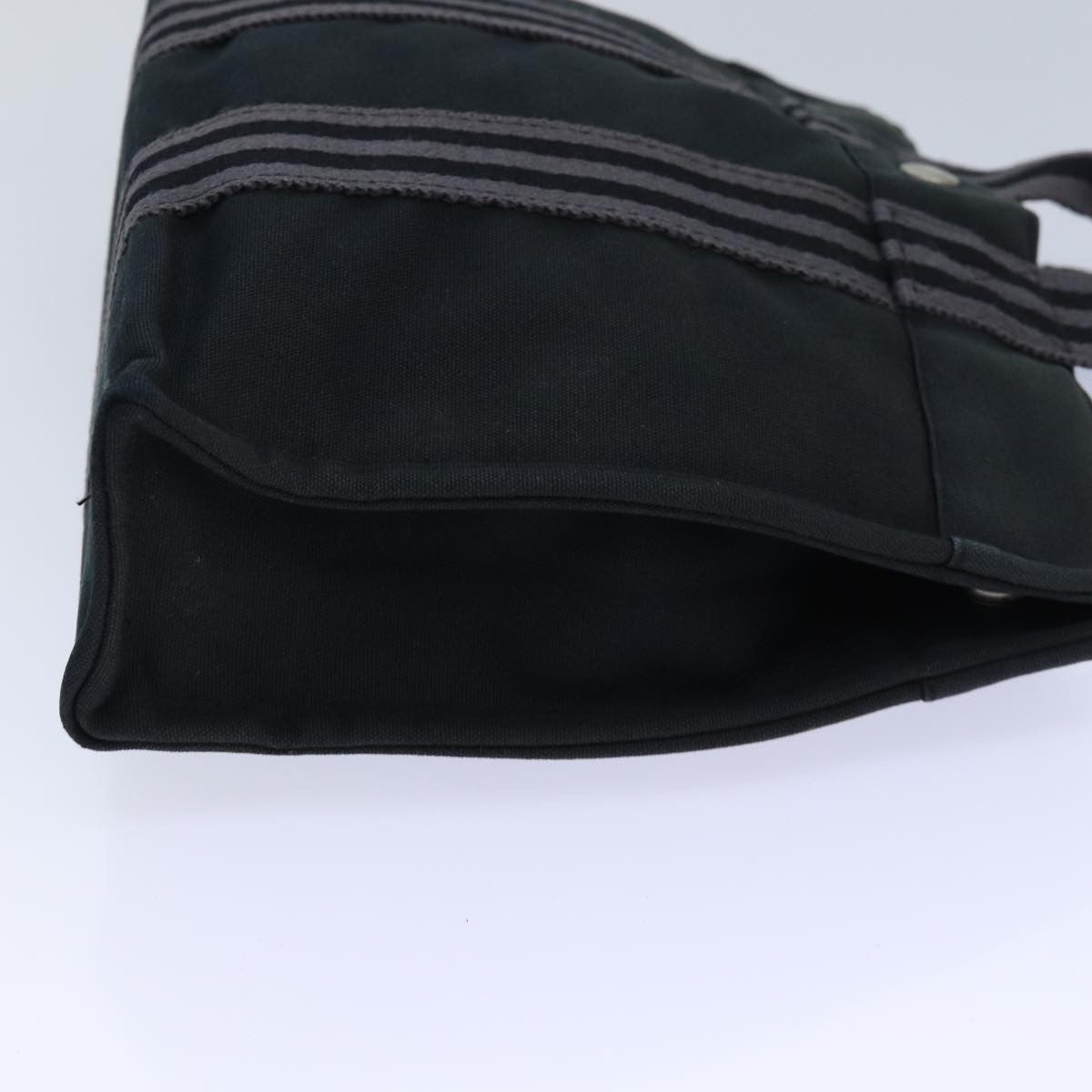 Hermes Fourre Tout Tote Canvas, GRAY, CANVAS, Tote bag