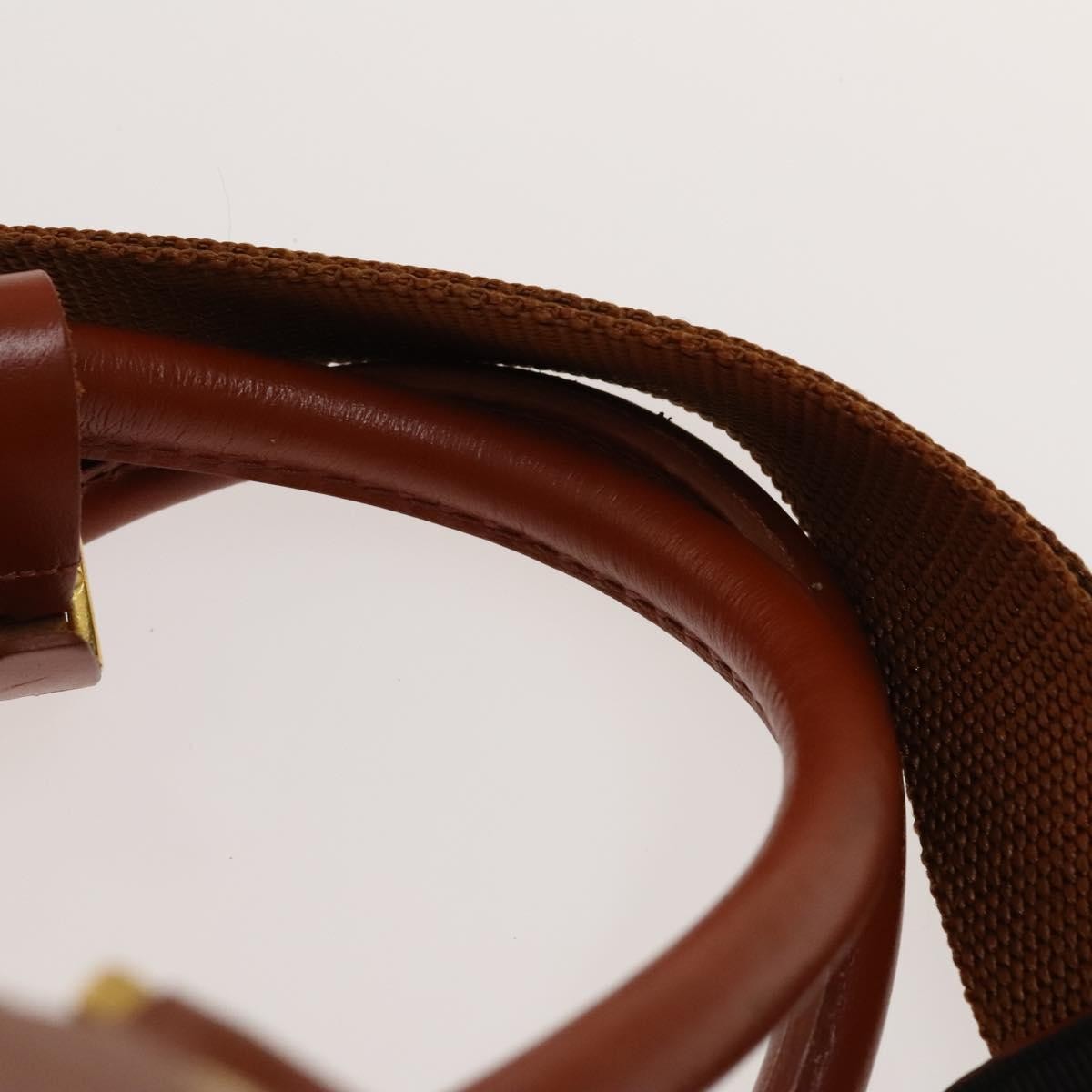 MCM Visetos Handbag Canvas and Leather, BROWN, CANVAS, Travel bag