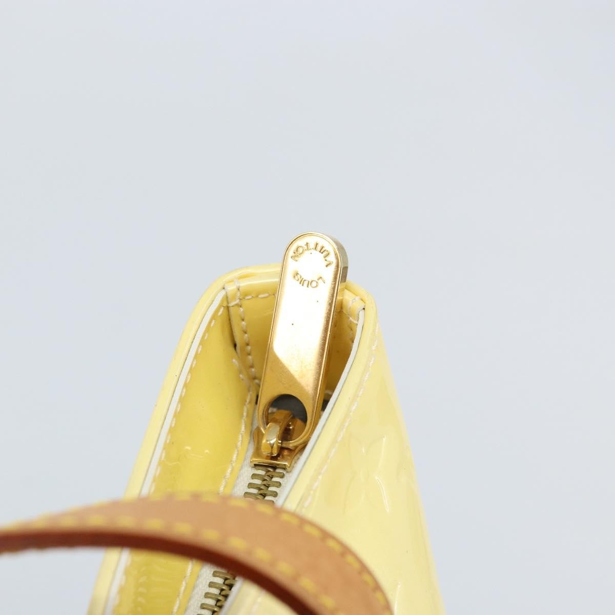 Louis Vuitton Brentwood Handbag Monogram Vernis, YELLOW, PATENT_LEATHER, Tote bag