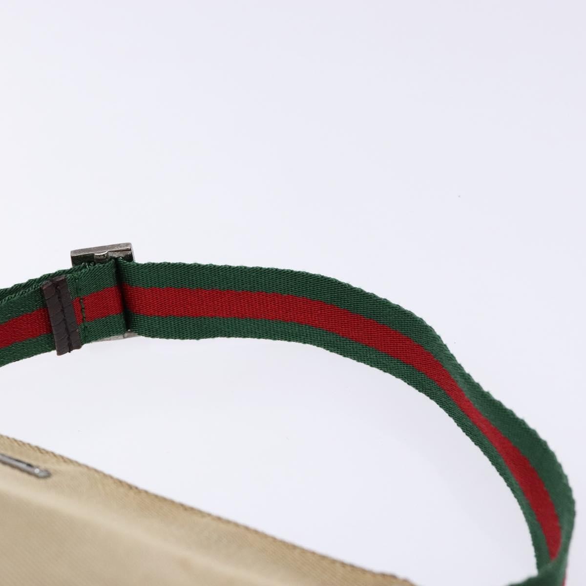 Gucci Sherry line pouch Canvas, BEIGE, CANVAS, Clutche & pouche