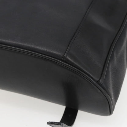 Bally Vintage Backpack Leather, Black, Leather, Backpack